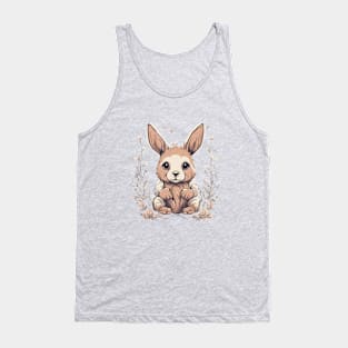 Adorable Bunny Rabbit Kawaii Cute Animal For Her Tank Top